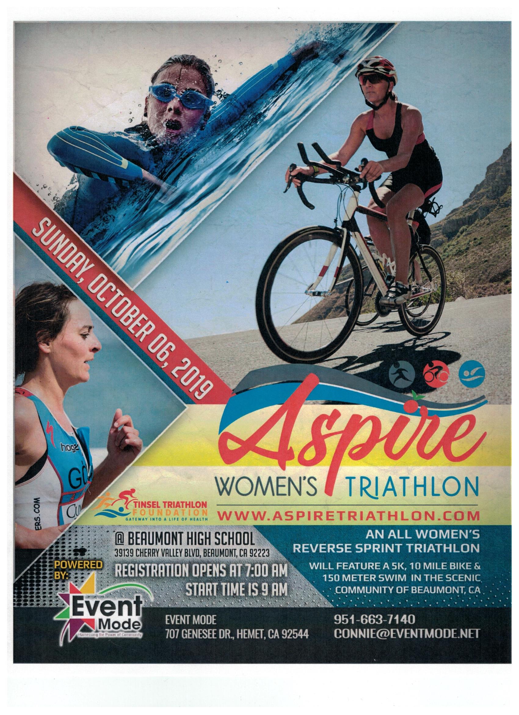 Aspire Women s Triathlon Beaumont Chamber of Commerce