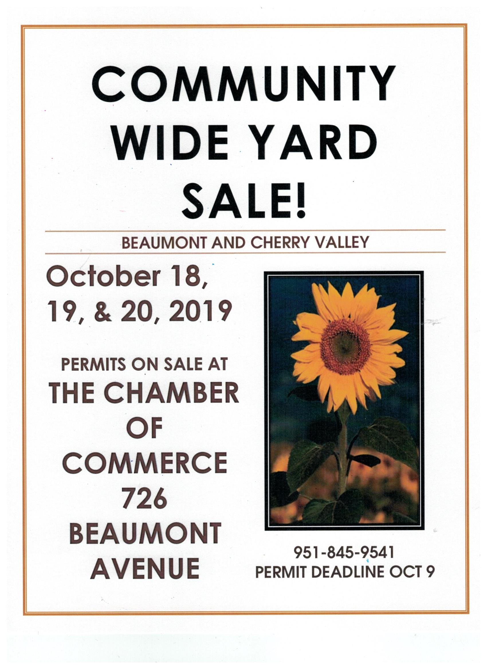 Community Wide Yard Sale Beaumont Chamber of Commerce