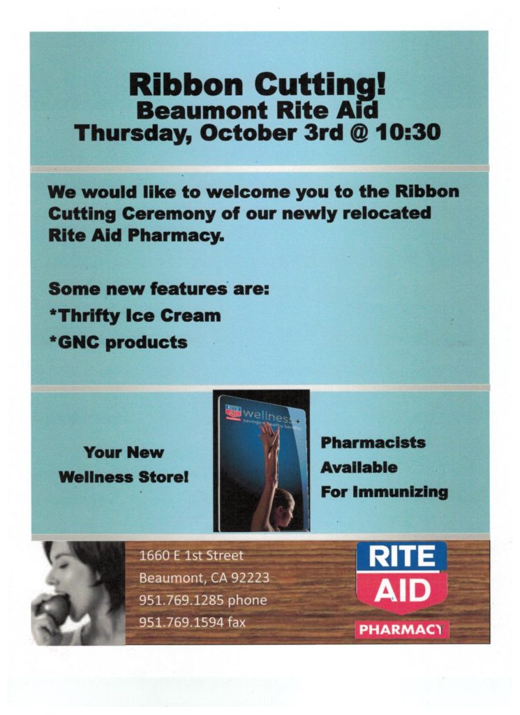 Rite Aid Ribbon Cutting @ Rite Aid | Beaumont | California | United States