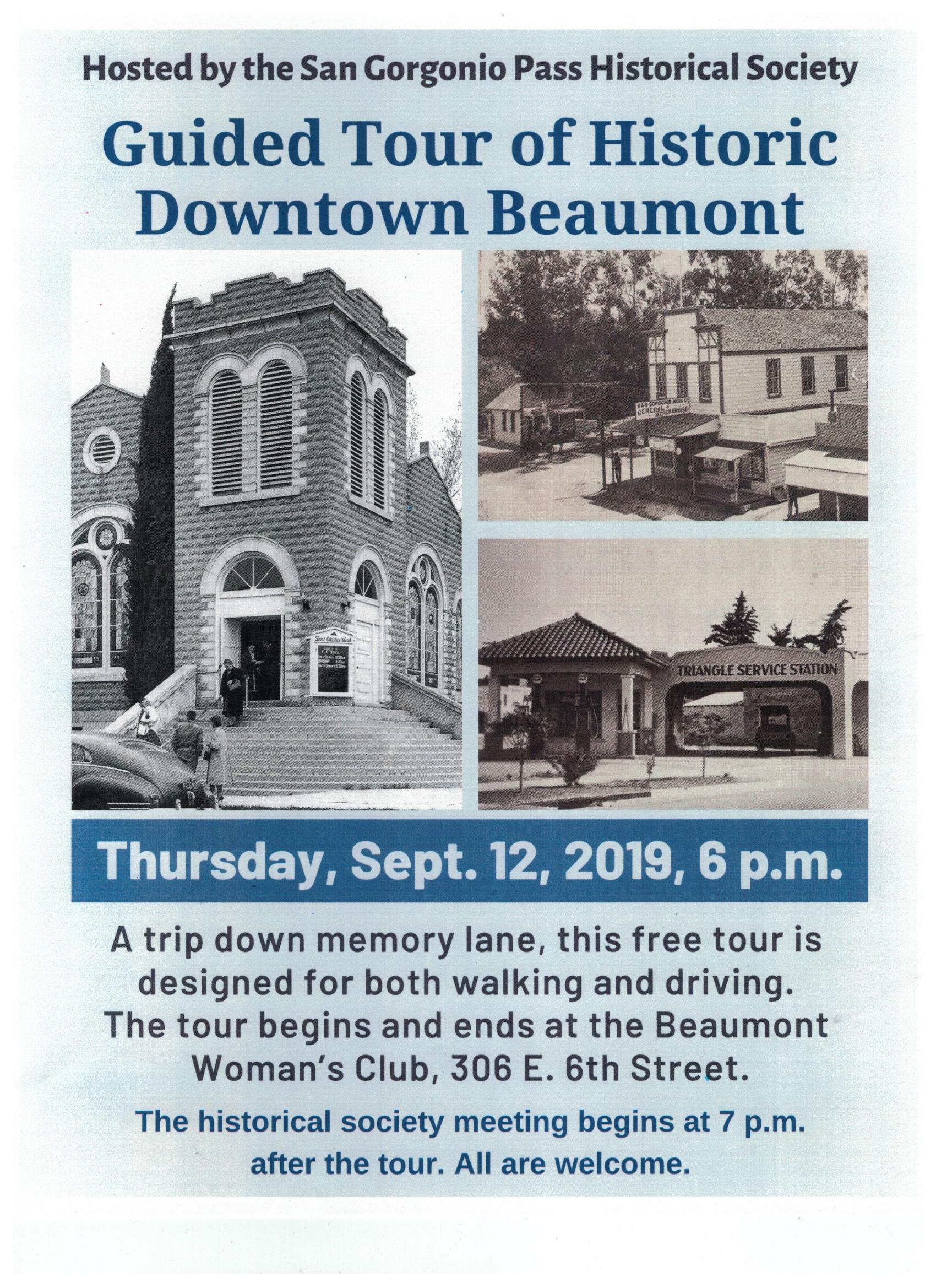 Guided Tour of Historic Downtown Beaumont Beaumont Chamber of