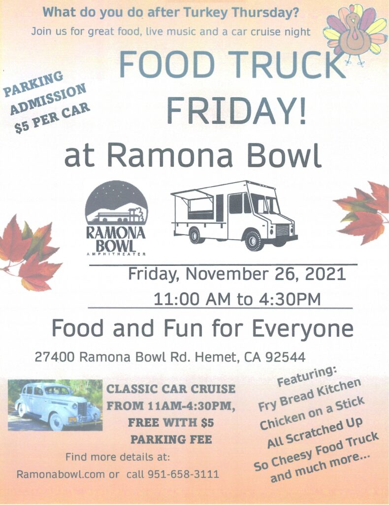 Food Truck Friday @ Ramon Bowl | Hemet | California | United States