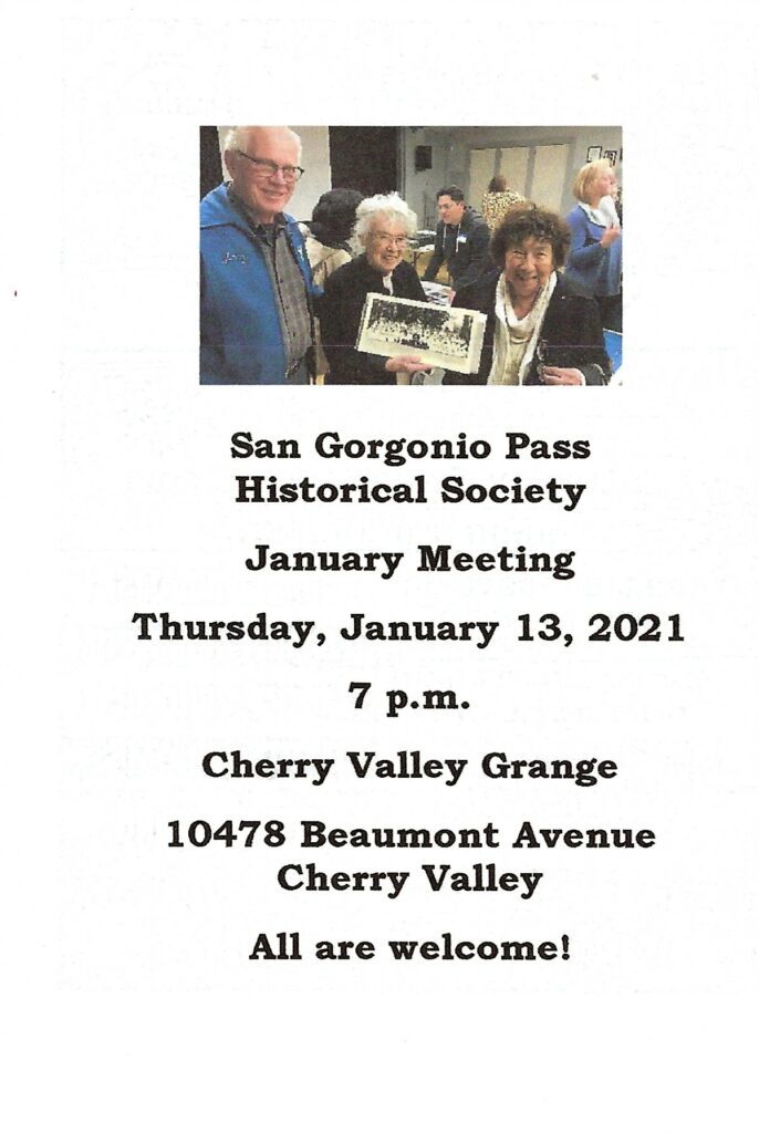 SGPH Mtg. @ Cherry Valley Grange | Cherry Valley | California | United States