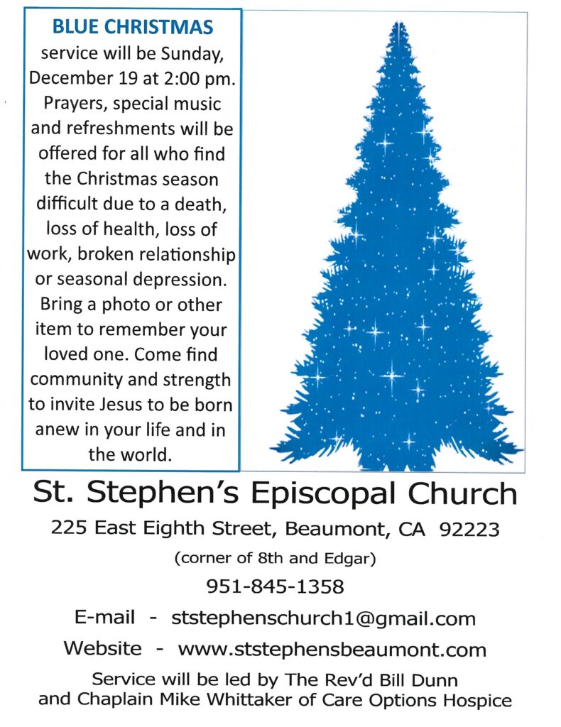 Blue Christmas @ St. Stephen's Episcopal Church | Beaumont | California | United States