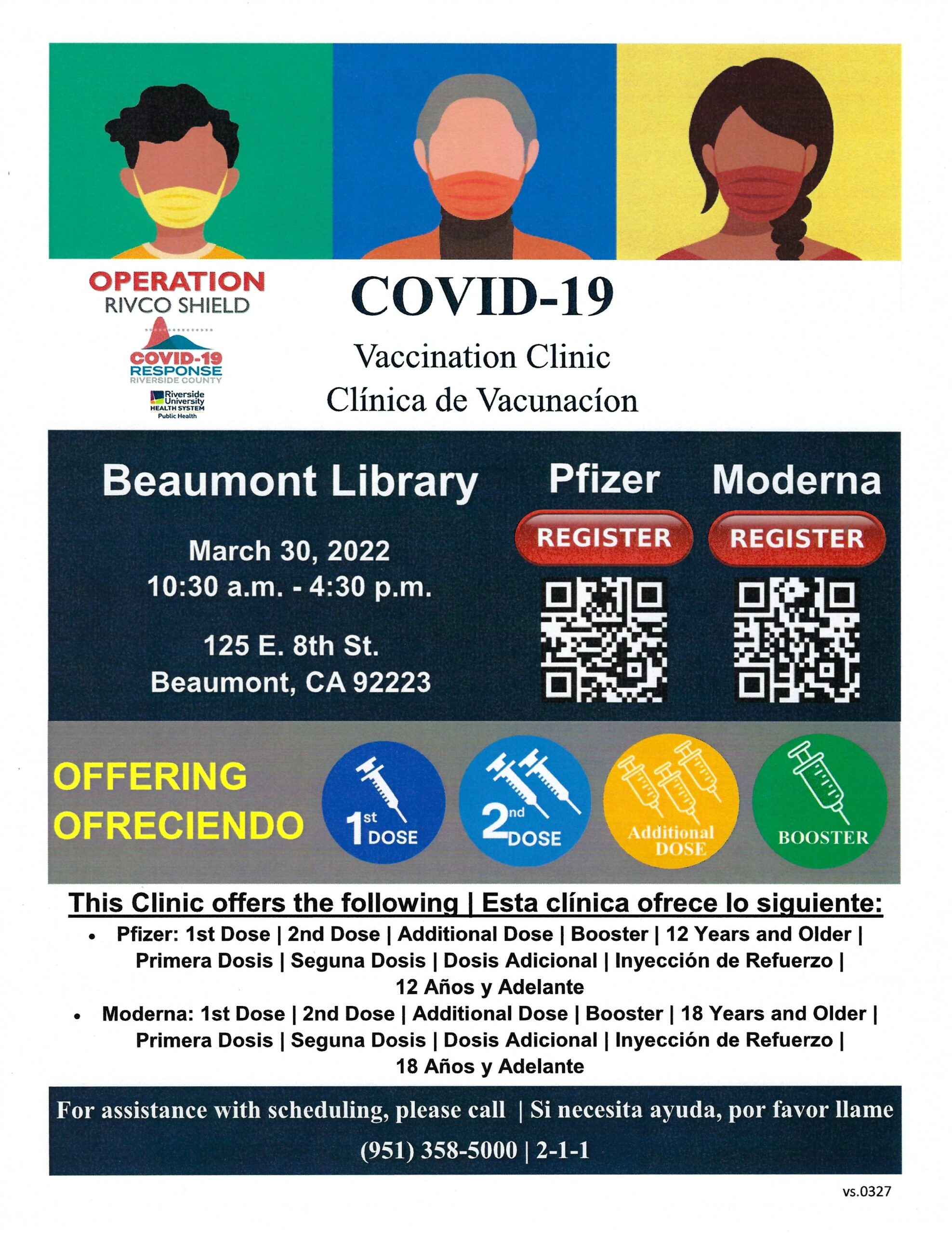 Covid Vaccination Clinic @ Beaumont Library | Beaumont | California | United States