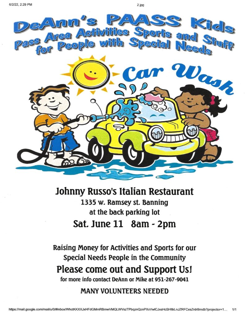 Car Wash @ Johnny Russo's Italian Restaurant | Banning | California | United States