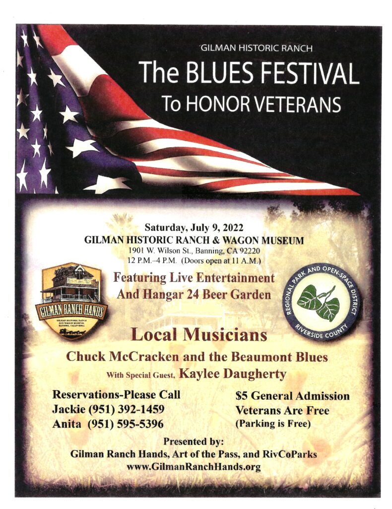 Blues Festival @ Gilman Historic Ranch & Wagon Museum | Banning | California | United States