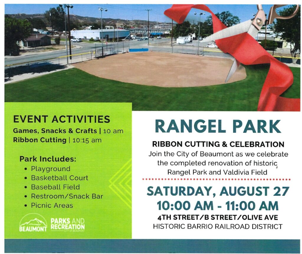 Rangel Park Ribbon Cutting @ Rangel Park | Beaumont | California | United States