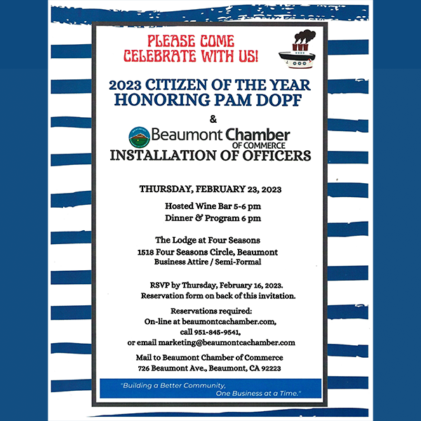 Citizen of the Year & Installation of Officers @ The Lodge at Four Seasons | Beaumont | California | United States