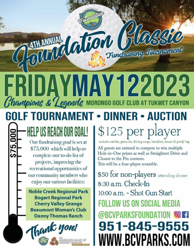 4th Annual Foundation Classic Fundraising Tournament @ Morongo Golf Club @ Tukwet Canyon | Beaumont | California | United States