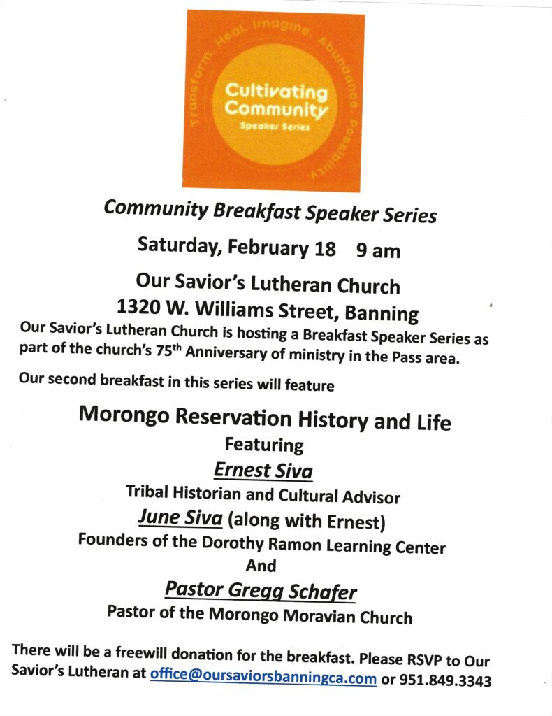 Community Breakfast - Our Savior's Lutheran Church @ Our Savior's Lutheran Church | Banning | California | United States