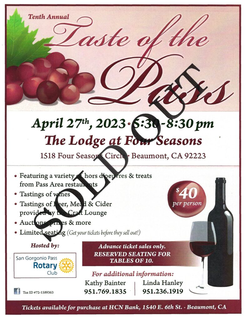 Sold Out - Taste of the Pass @ The Lodge at Four Seasons | Beaumont | California | United States