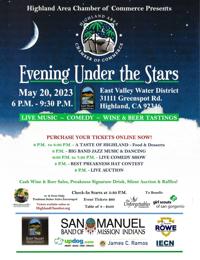 Evening Under the Stars @ East Valley Water District | Highland | California | United States