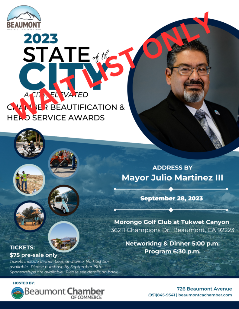 2023 State of the City @ Morongo Golf Club @ Tukwet Canyon