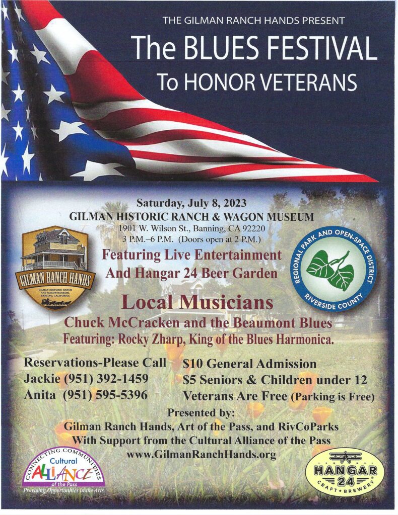 The Blues Festival to Honor Veterans @ Gilman Historic Ranch & Wagon Museum