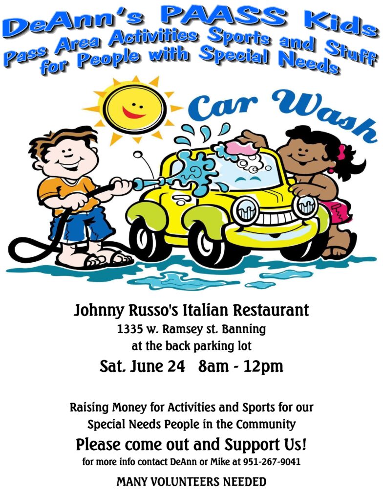 Deann's PAASS Kids Car Wash @ Johnny Russo's Italian Restaurant