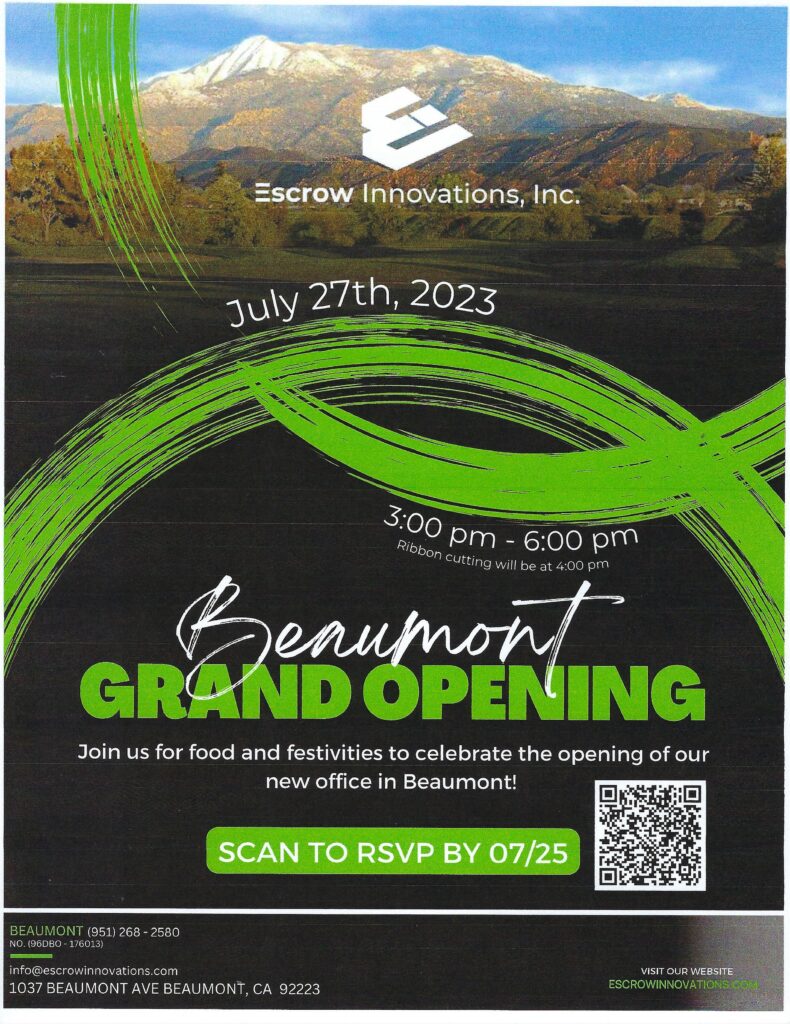 Escrow Innovations Grand Opening @ Escrow Innovations Inc.