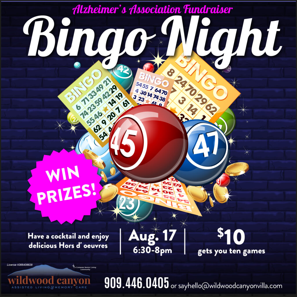 Bingo Night Fundraiser @ Wildwood Canyon @ Wildwood Canyon Villa | Yucaipa | California | United States