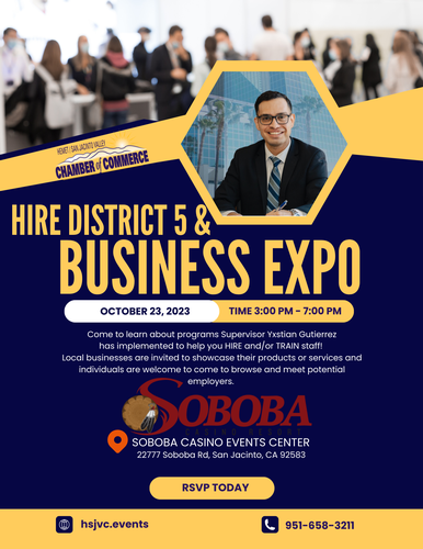 Hire District 5 & Business EXPO @ Soboba Casino Events Center | San Jacinto | California | United States