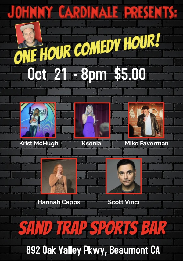 One Hour Comedy Hour! @ SandTrap Sports Bar & Grill | Beaumont | California | United States