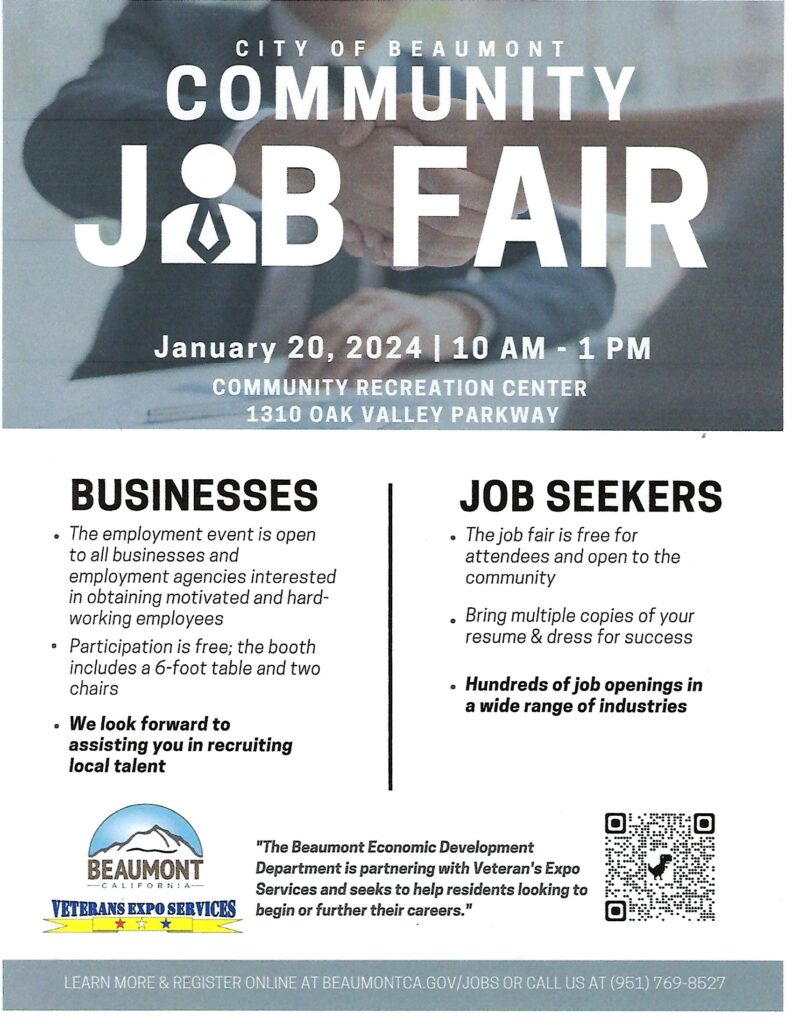 Community Job Fair @ Community Recreation Center | Beaumont | California | United States