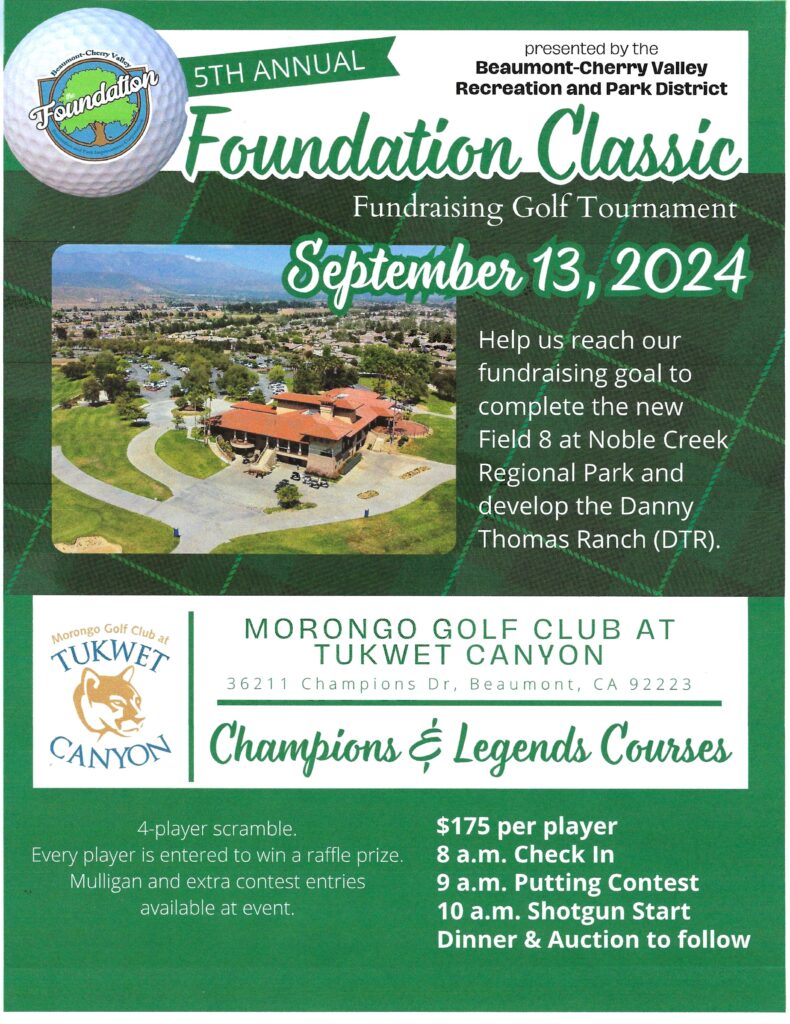 5th Annual Foundation Classic @ Morongo Golf Club @ Tukwet Canyon | Beaumont | California | United States