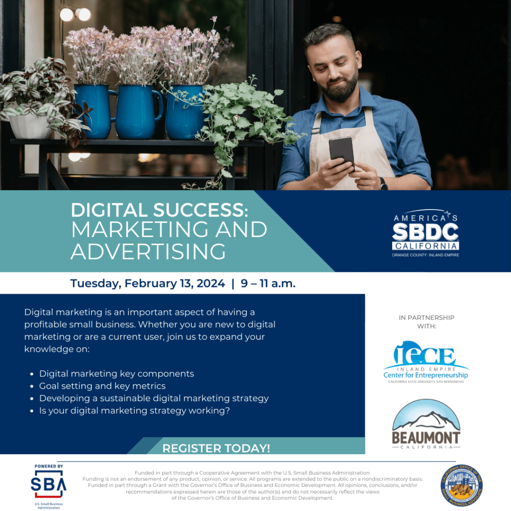 Digital Success: Marketing & Advertising @ Albert A. Chatigny, Sr. Community Recreation Center | Beaumont | California | United States