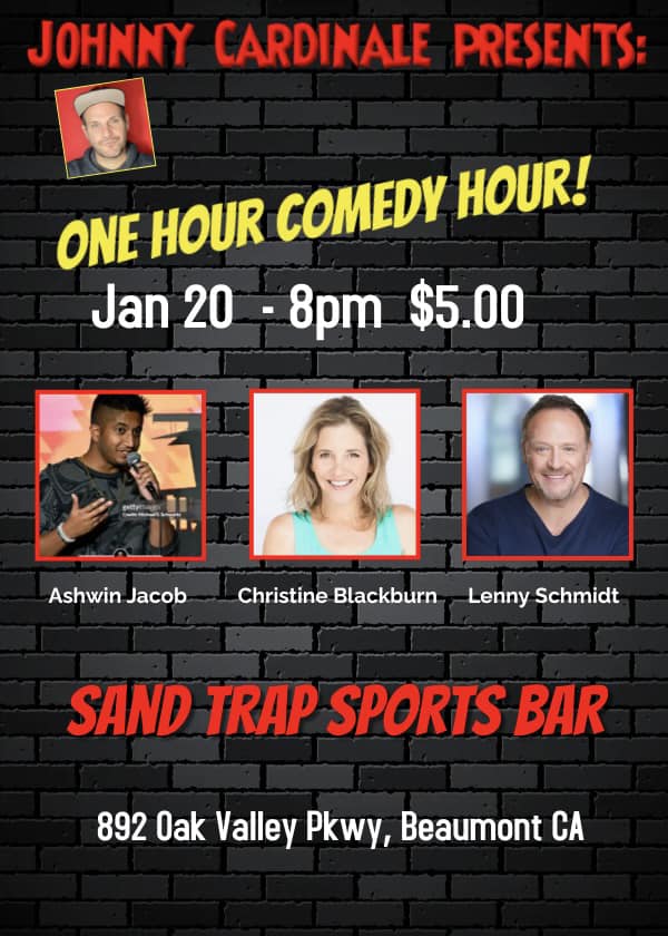 One Hour Comedy Hour @ SandTrap Sports Bar & Grill | Beaumont | California | United States