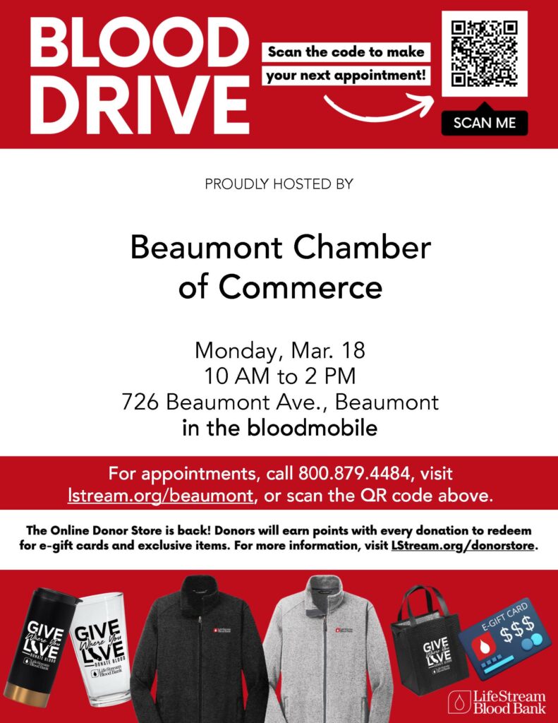 Blood Drive @ Beaumont Chamber of Commerce | Beaumont | California | United States