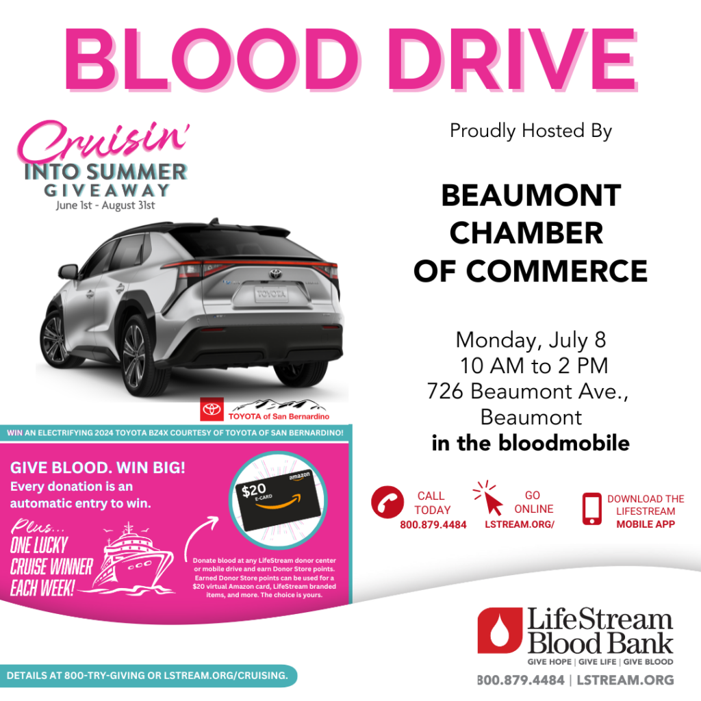 Blood Drive @ Beaumont Chamber of Commerce | Beaumont | California | United States