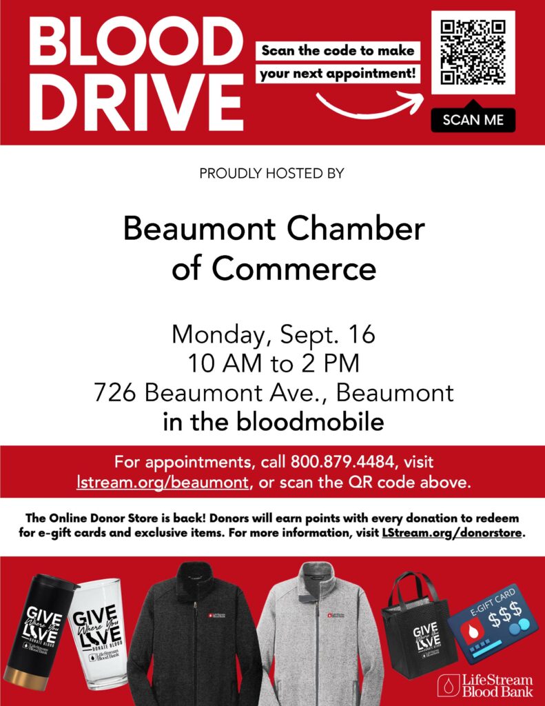 Blood Drive @ Beaumont Chamber of Commerce | Beaumont | California | United States