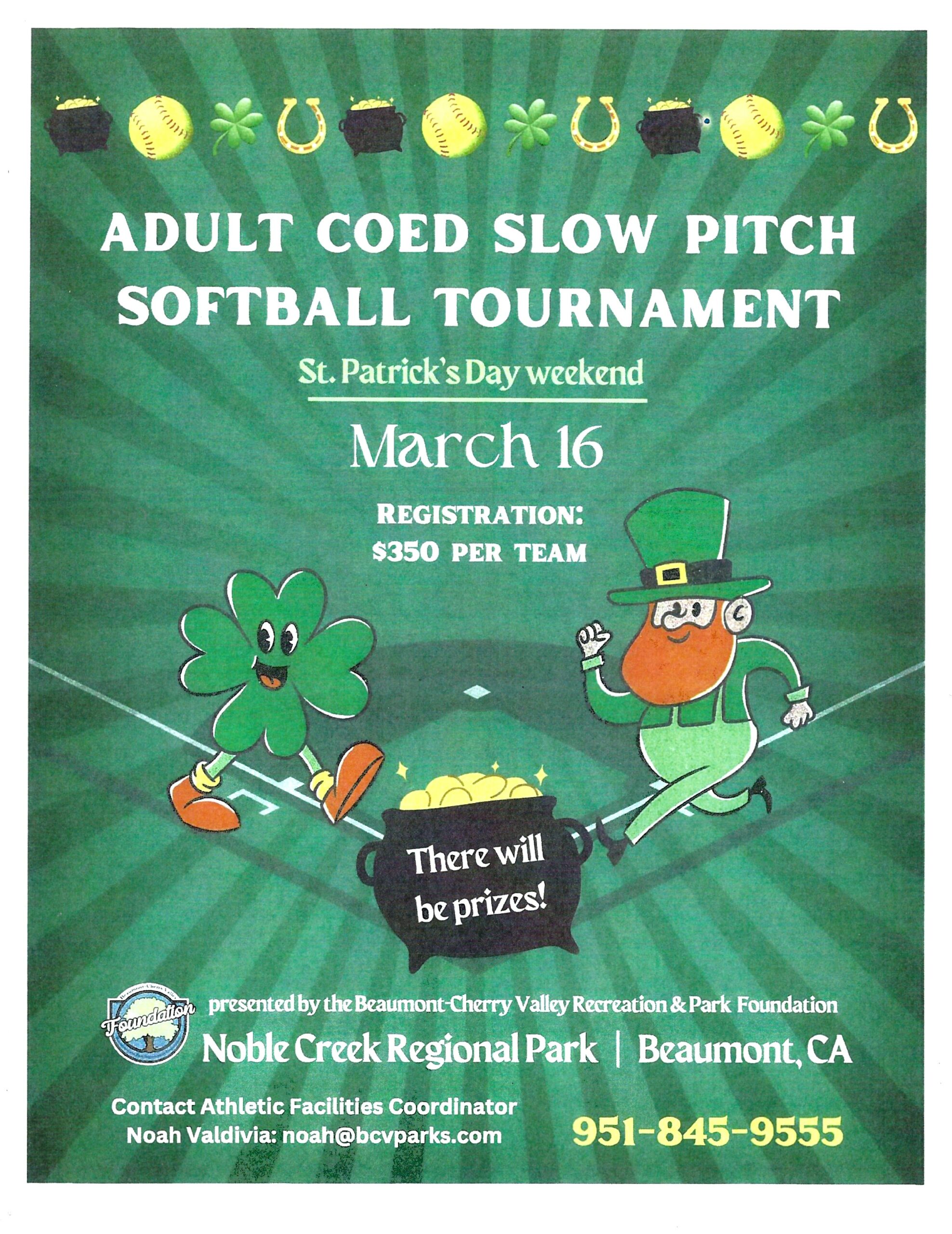 Adult Co ed Slow Pitch Softball Tournament Beaumont Chamber of