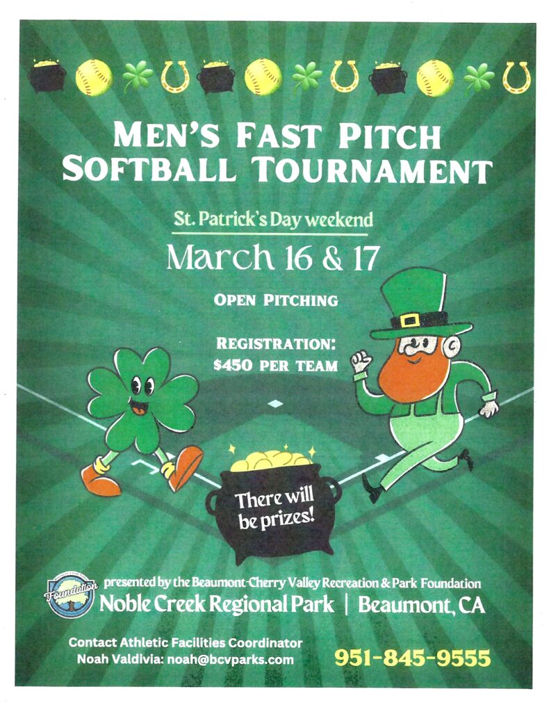 Men's Fast Pitch Softball Tournament @ Noble Creek Regional Park | Beaumont | California | United States