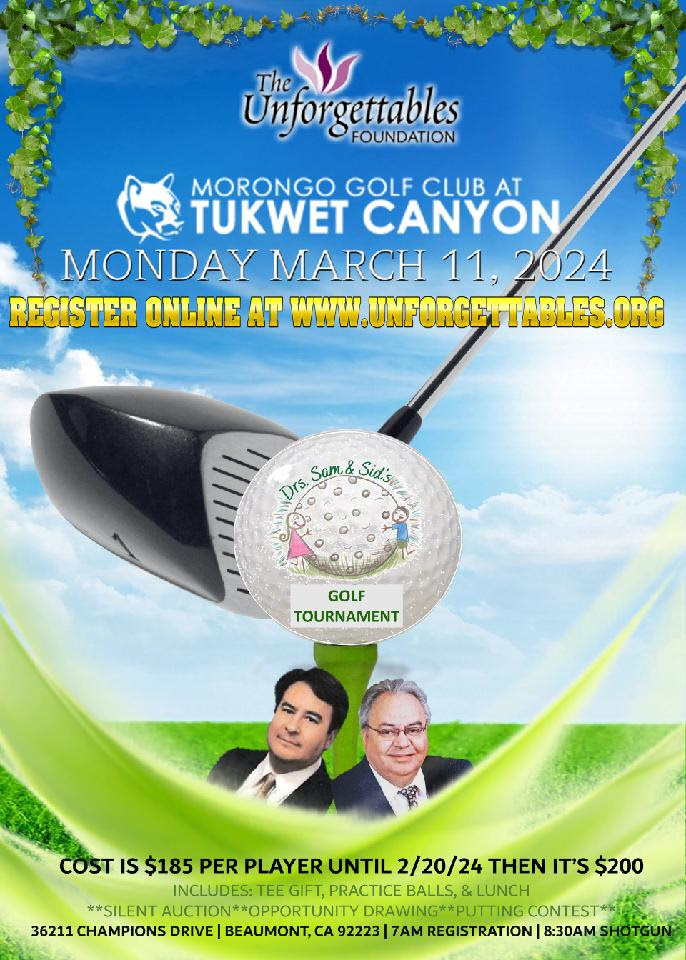 Dr. Sam & Sid's Golf Tournament @ Morongo Golf Club @ Tukwet Canyon | Beaumont | California | United States