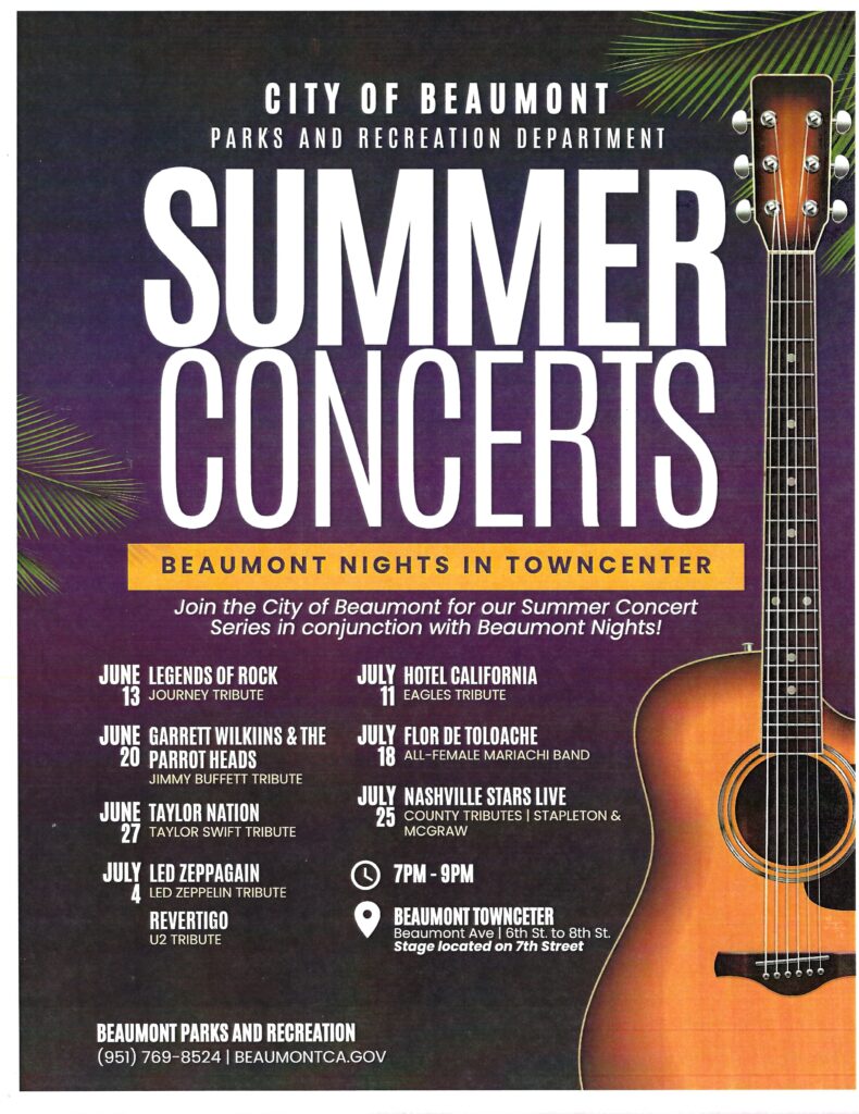Summer Concerts @ Beaumont Town Center | Beaumont | California | United States