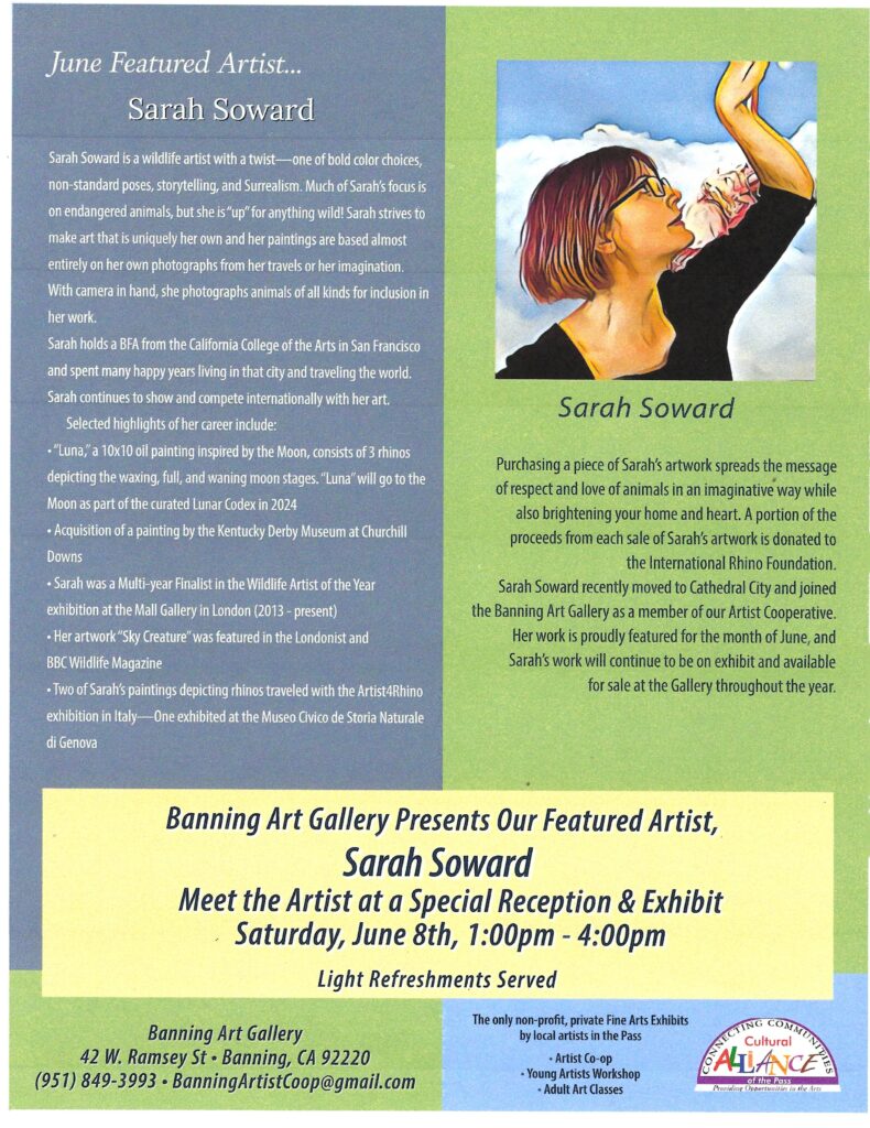 Meet the Artist - Sarah Soward @ Banning Art Gallery