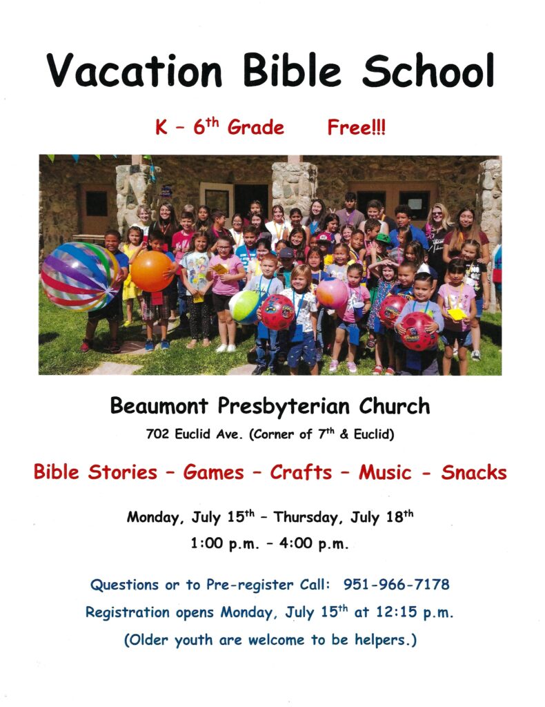 Vacation Bible School @ Beaumont Presbyterian Church | Beaumont | California | United States
