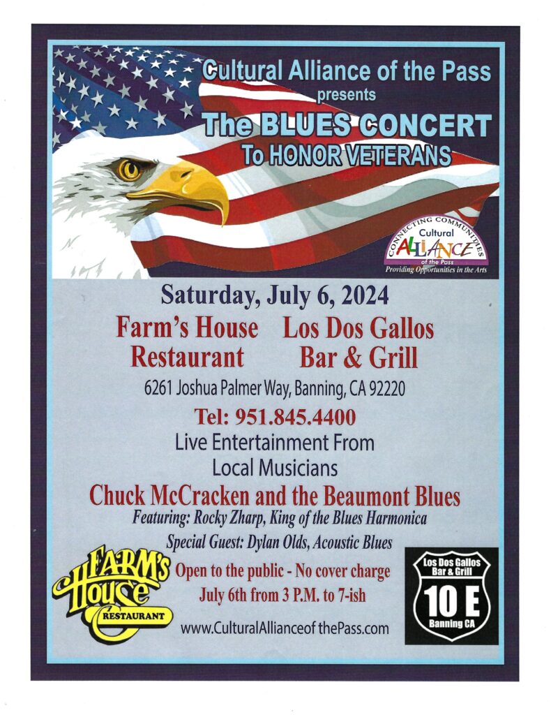 The Blues Concert to Honor Veterans @ Farm's House Restaurant | Banning | California | United States