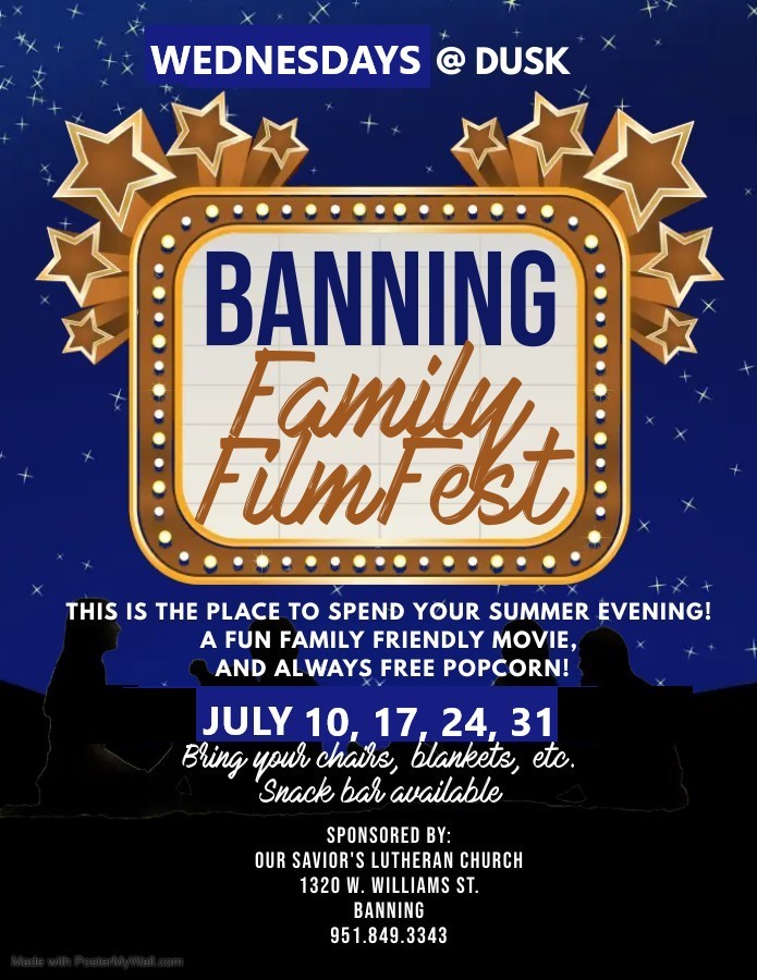 Banning Family Film Fest @ Our Savior's Lutheran Church | Banning | California | United States