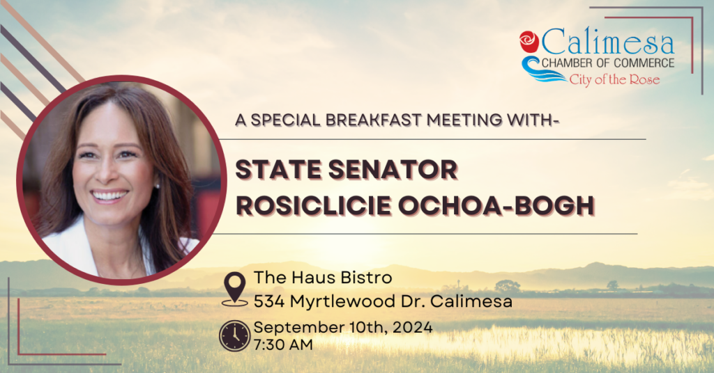 Calimesa Breakfast with Senator Rosilicie Ochoa-Bogh @ The Haus Bistro | Calimesa | California | United States