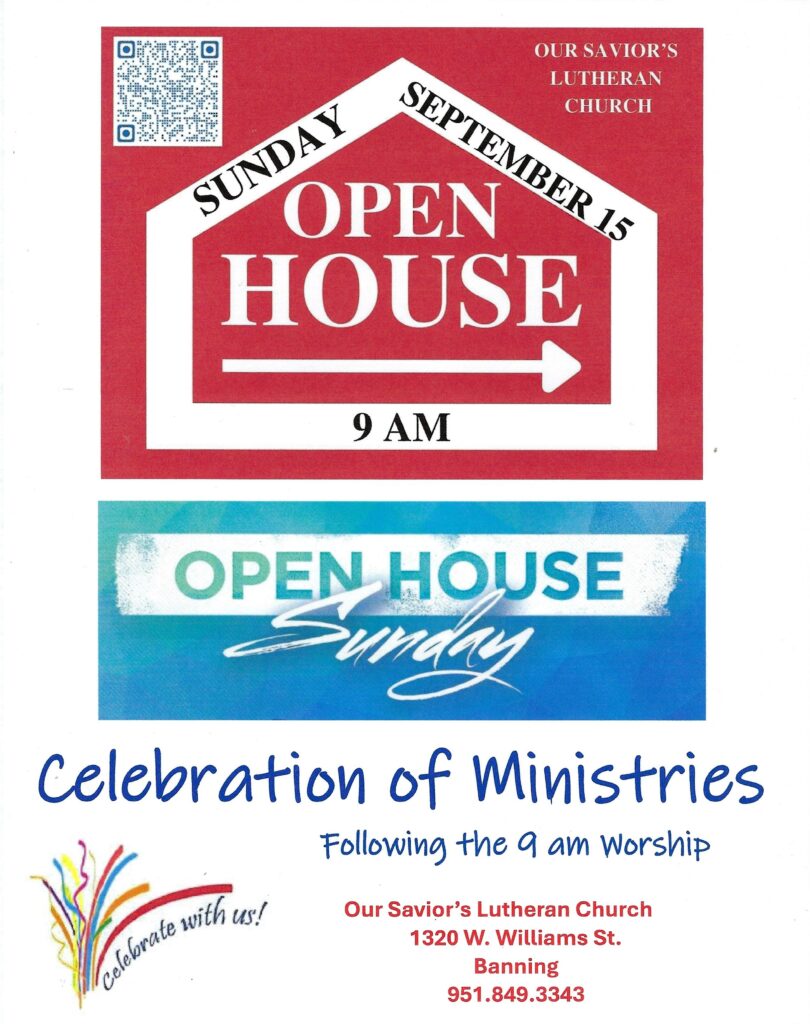 Open House - Our Savior's Lutheran Church @ Our Savior's Lutheran Church | Banning | California | United States