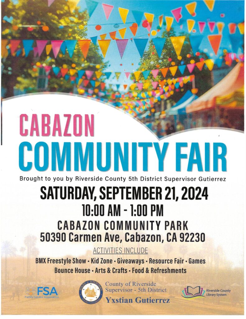 Cabazon Community Fair @ Cabazon Community Park | Cabazon | California | United States