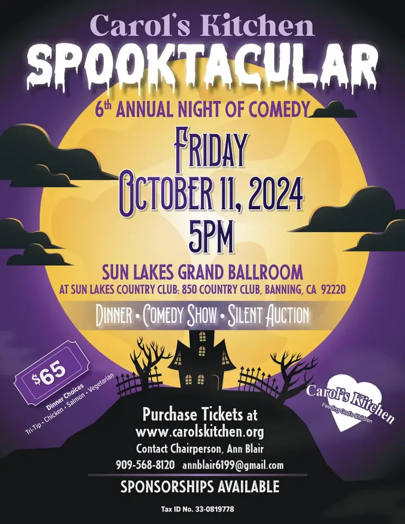 "Spooktacular" 6th Annual Night of Comedy @ Sun Lakes Ballroom | Banning | California | United States