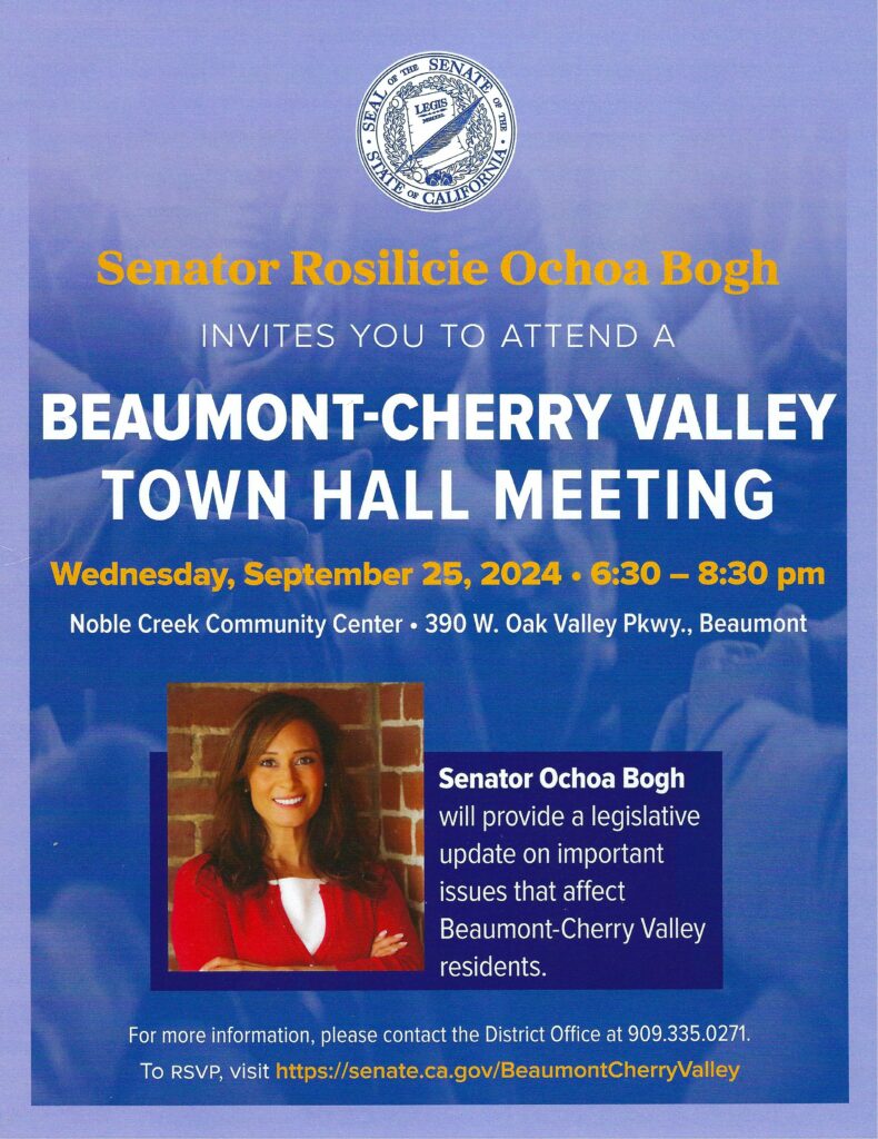 Beaumont-Cherry Valley Neighborhood Town Hall @ Noble Creek Community Center | Beaumont | California | United States