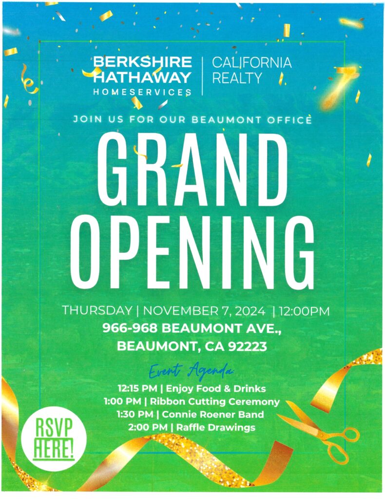 Berkshire Hathaway Grand Opening @ Berkshire Hathaway Home Services | Beaumont | California | United States