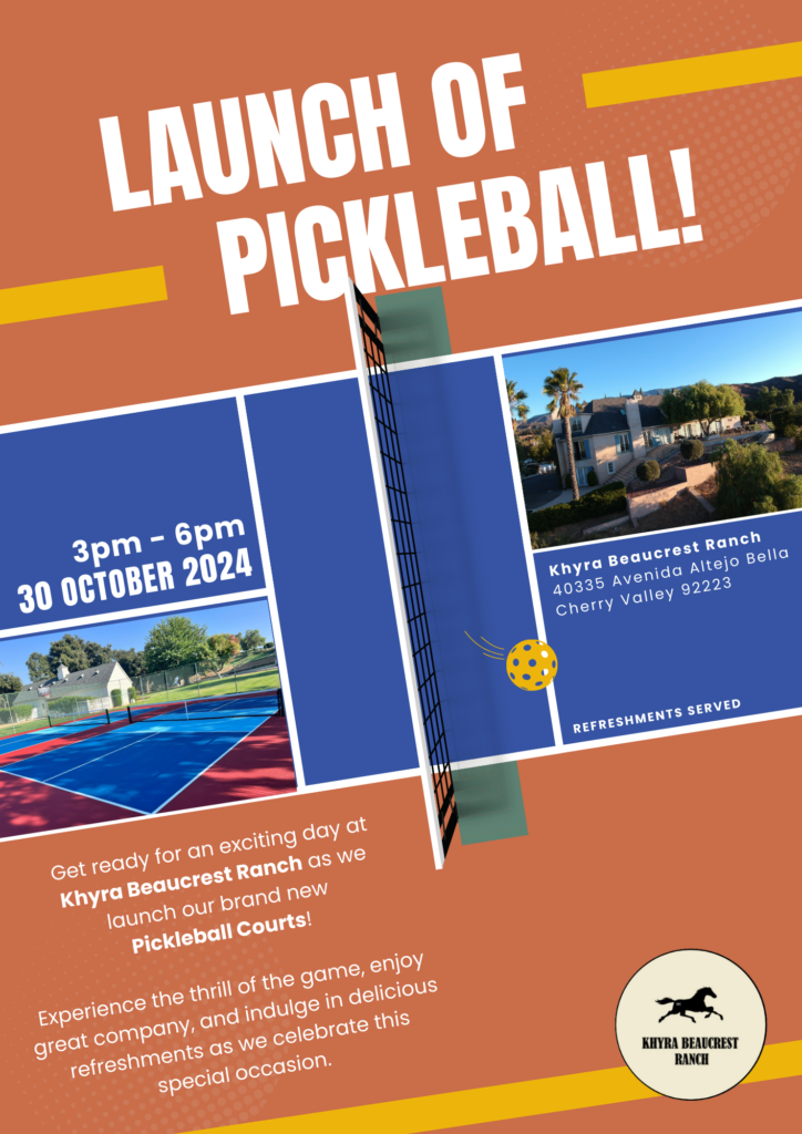 Pickleball Ribbon Cutting - Khyra Beaucrest Ranch @ Khyra Beaucrest Ranch | Beaumont | California | United States