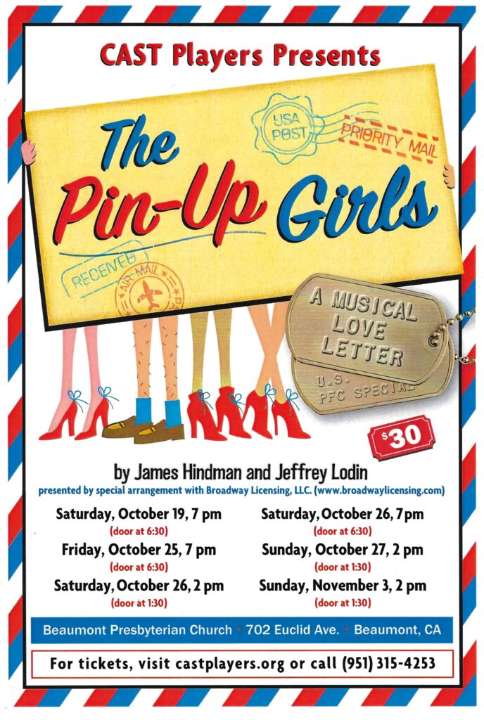 CAST Players Presents... "The Pin-Up Girls" @ Beaumont Presbyterian Church | Beaumont | California | United States