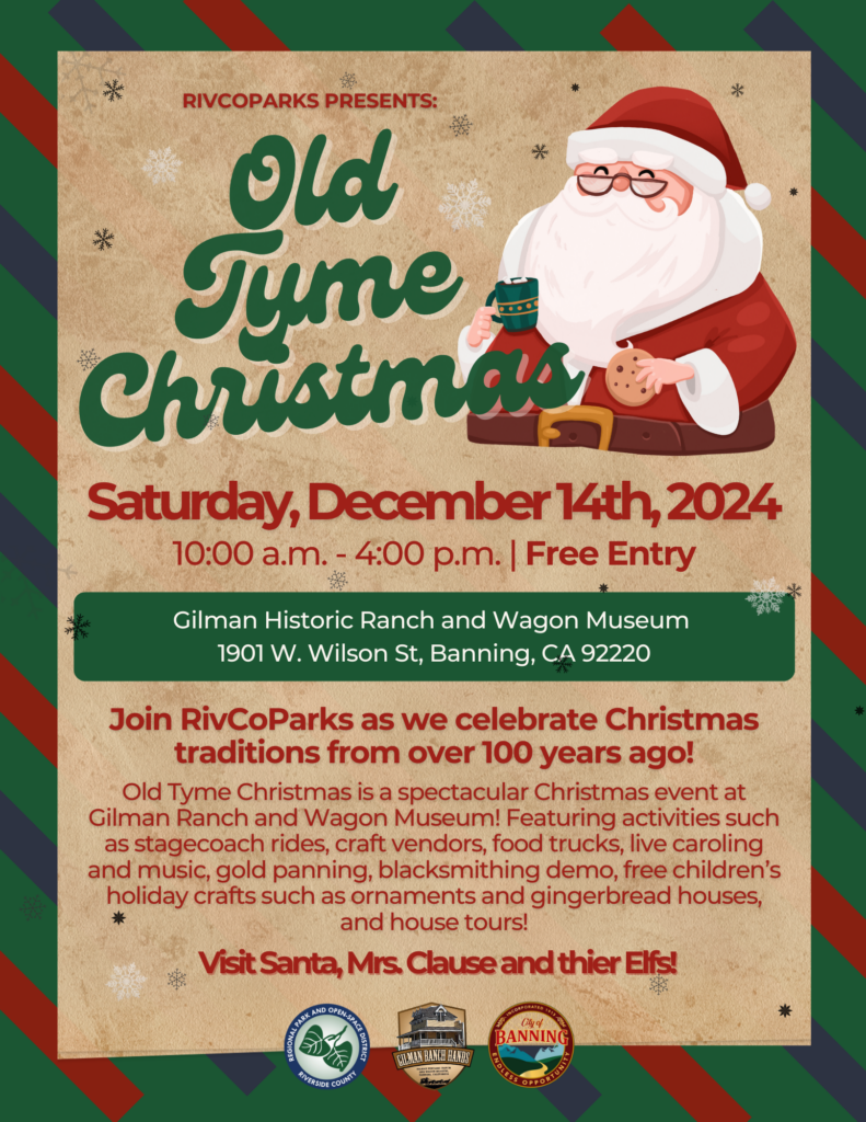 Old Tyme Christmas @ Gilman Historic Ranch & Wagon Museum | Banning | California | United States