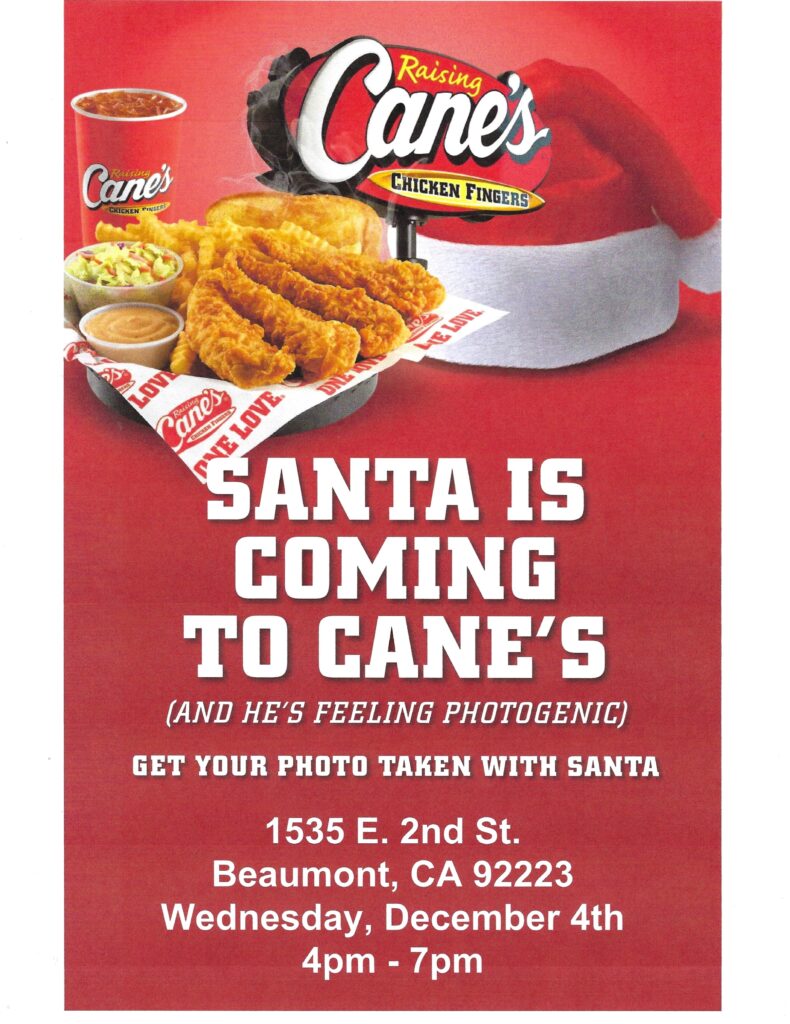 Santa Visit to Raising Cane's @ Raising Cane's